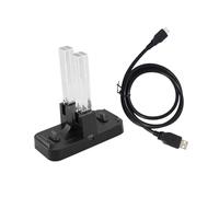 VERDANVERSE Base de Charge Slots pour Manettes et avec Indicateur Lumineux Station de Recharge Portable USB Chargeur Contrôleur Stable et Facile à Installer