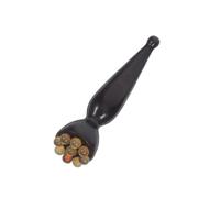 VERDANVERSE Bâton de Massage pour Yeux Bois de Santal Naturel Outil Acupression Bois Sculpté Corne de Mouton Applicateur pour Crème Contour des Yeux Soin Anti-poches et Fatigue Massage Précis