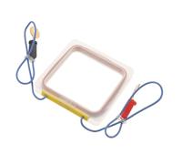 VERDANVERSE Bobine Carrée Matériau Métal et Plastique pour Expériences D'électromagnétisme en Cuivre Champ Magnétique Uniforme pour Apprentissage en Physique