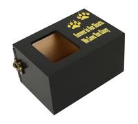 VERDANVERSE Boîte à Cendres Bois pour Animaux De Compagnie Urne Funéraire Décorative avec Cadre Photo Cendrier Pratique Et pour Souvenirs De Chiens Et Chats