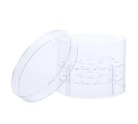 VERDANVERSE Boîte à Fleurs Ronde en Acrylique Transparente pour 15 Roses Boîte de Conservation de Fleur Vide Couvercle Emballage Présent pour Mariage et Saint-Valentin Rangement Décoratif