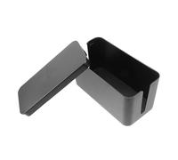 VERDANVERSE Boîte de Rangement en Plastique Noir Couvercle pour Multiprises Électriques Organisateur de Câbles Protège Bébés et Animaux pour Bureau et Télévision
