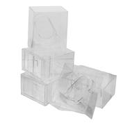 VERDANVERSE Boîte de Rangement pour Montre Individuelle en Plastique Transparent 5 Pièces, Coffret Compact 74x50x88 Mm Couvercle Protecteur, Étui Porte-Montre Simple pour Organiser et