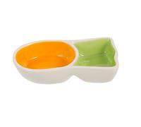 VERDANVERSE Bol Céramique Forme De Carotte pour Cochon Et Hamster Gamelle Alimentation Sécurisée Et Parfaite pour Petits Animaux Idéale pour Nourrir Et Abreuver Vos Compagnons à Quatre