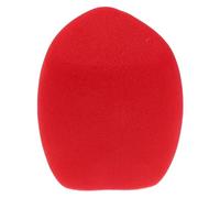 VERDANVERSE Bonnette Anti-vent Mousse Rouge pour Microphone à Main, Housse de Microphone Portative, Filtre Anti-pop pour Enregistrement Vocal en Extérieur, Protection Anti-bruit Adaptée