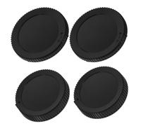 VERDANVERSE Bouchons de Protection pour Objectif Arrière et Capuchons Avant pour Lentilles Caméra 1 Set Abs Noir