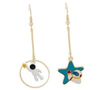 VERDANVERSE Boucles Oreilles Asymétriques Dangle Astronautes et Design Original Légères et Durables pour et Mode