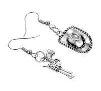 VERDANVERSE Boucles Oreilles Cowgirl Argenté Accessoires Western Pour Femmes Bijoux Pour Usage Quotidien Et Événements