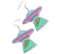 VERDANVERSE Boucles Oreilles Pendantes Extraterrestres Femmes Design Punk Acrylique Bijoux Légers et Originaux pour Filles et Femmes pour Fêtes et Usage Quotidien