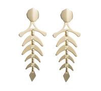 VERDANVERSE Boucles Oreilles Vintage Pendentif Dorées Créoles Élégantes pour Femmes Style Automnal Simple et Original Accessoire Mode Quotidien