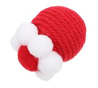 VERDANVERSE Boule Sisal Interactive pour Chat avec Jouet pour Chat Et Chaton Boules à Gratter Amusantes Et Stimulantes Rouge
