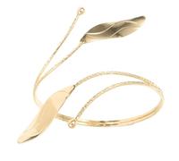 VERDANVERSE Bracelet Brassard en Métal Doré à Feuilles Ajustable Style Punk pour Femme Accessoire Créatif et Original Bijou pour et Sortie Quotidienne