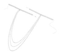 VERDANVERSE Bracelet Chaîne de Bras Femme Multi-couches avec Franges et Pierres Étincelantes Accessoire pour Mariage et Soirées Bracelet Manchette Supérieure Élégant Argenté