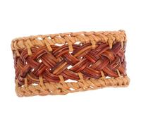 VERDANVERSE Bracelet Tissé En Rotin Naturel Bohème Femme Été Manchette Vintage Ajustable Rétro 6 Cm Ethnique Fait Main