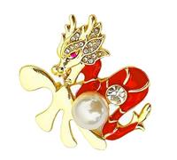 VERDANVERSE Broche Dragon Chinoise Festive pour Femme et Homme Accessoire et Élégant pour Robe et Costume pour Célébrations