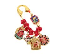 VERDANVERSE Broche Épingle de Sûreté Rouge en Fil Artisanal, Amulette Feng Shui de Protection pour Femmes Enceintes et -nés, Épingle Maternité Traditionnelle Chinoise pour Chance