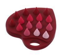 VERDANVERSE Brosse De Massage Silicone Forme De Cœur Double Face Pour Lavage Des Cheveux Et Soins Du Visage Brosse Exfoliante Douce Pour Élimination Des Pellicules