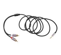 VERDANVERSE Câble Audio 35 MM vers Double Prise Rca 15 Mètre Câble Auxiliaire Jack Stéréo pour Haut-Parleurs et Ordinateurs de Remplacement pour Connexion Audio Fiable et Claire Couleur
