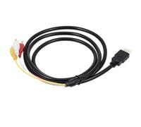 VERDANVERSE Câble vers Rouge Jaune Blanc Adaptateur Audio Vidéo Portable Haute Définition Compatible Dvd Tv Projecteur Plug And Play sans Installation