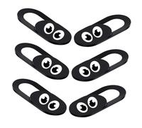 VERDANVERSE Cache Webcam Protection Vie Privée 6 Pièces pour Ordinateurs Portables Tablettes, Design Discret, Anti-espionnage, Facile à Fixer, Noir, Compatible PC et Mobiles, Usage