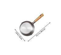 VERDANVERSE Casserole Japonaise Inox avec Manche Ergonomique Pot Polyvalent pour Lait Soupe Nouilles et Alimentation Antiadhésif Design Étanche