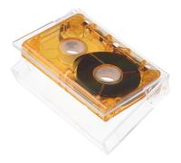 VERDANVERSE Cassette Audio Vierge Orange 40-60, Bandes Vierges pour Enregistrement Vocal et Interviews, Compatible Mini-Magnétophones, Cassettes Audio en Plastique pour Musique et Messages