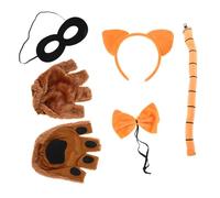 VERDANVERSE Cat Cosplay Costume de chat d'Halloween accessoires de costumes de chat bandeau d'oreilles Orange