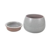 VERDANVERSE Ceramic Tea Washing Bowl With Built In Strainer Pad Large Capacity Vintage Porcelain Residue Water Pouring Tank For Tea Ceremony And Family Gatherings