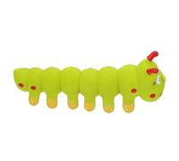 VERDANVERSE Chien Latex Résistant Squeaky Toy Interactif pour Chiots et Petits Chiens Anti-Stress et Renforcement Mental Forme de Chenille Jaune