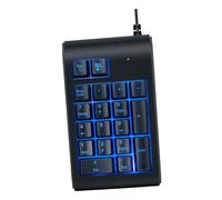 VERDANVERSE Clavier USB Mécanique Compact pour Pc, Joueur et Professionnel, Rétroéclairage 3 Couleurs, Pavé Numérique Filaire Portable Noir, Usage Multimédia et Bureautique