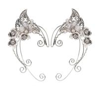 VERDANVERSE Clip D’oreille Elfique Non Percé En Alliage Léger - Manchette D’oreille Elfes Pour Femme - Accessoire Costume Fantaisie Soirée - Design Artisanal Élégant,