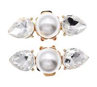 VERDANVERSE Clips à Chaussures en Métal Doré avec Cristaux, Petite Boucle Décorative pour Chaussures de Mariée et Talons Hauts, Ornement Détachable Élégant pour Mariage, Fête et Occasions