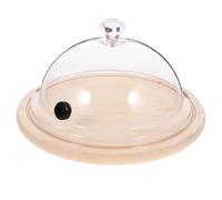 VERDANVERSE Cloche à Fumer Réutilisable avec Socle Couvercle Transparent pour et Protection de Gâteaux Desserts et Aliments pour Fumage Aromatique Maison Réutilisable