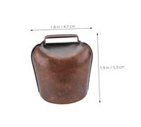 VERDANVERSE Cloche Épaissie pour Bovins et Moutons Clochette Bruyante pour Collier de Chien Cloche Rouge Bronze Moyen pour Animaux de Ferme et Jardin