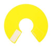 VERDANVERSE Collier De Protection Anti-Morsure pour Perroquet en Cuir Microfibre Jaune XS, Cône De Cou Lavable, Protection Cicatrisation pour Oiseaux De Compagnie