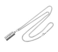 VERDANVERSE Collier Pendentif Amulette Chinois Plaqué Ouvrable, Collier Fiole Pour Homme, Chaîne Style Dragon, Accessoire Paquet Contenant Six Caractères Bouddhistes, Usage Quotidien