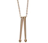 VERDANVERSE Collier Pendentif Baguette de Tambour en Acier Titane Chaîne 50 CM 3 MM Bijou pour Homme et Femme Ornement Suspendu au Cou Accessoire Élégant pour Fêtes et Soirées