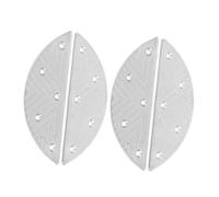 VERDANVERSE Coussinet de Réparation Talonnette Métal 2 Paires, Semelle de Protection Demi-lune en Fer Solide, Antifriction pour Talons de Bottes, Rembourrage Confortable, Réparation Semelles