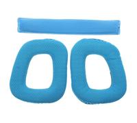 VERDANVERSE Coussins Écouteurs Mousse de Remplacement pour Bandeau Rembourré Confortable Compatibles Casques Amélioration des Basses Coussinets Respirants et Bleu