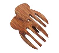 VERDANVERSE Couvert à Salade en Bois pour Mélanger Salades et Lot de 2, Prise en Main Confortable, Résistant à L’Usure la Déformation Pétrir la Pâte