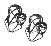 VERDANVERSE Crampons à Glace Antidérapants pour Chaussures, 1 Paire, Élastiques et Résistants à L’Usure, Acier Inoxydable et Tpe, pour Terrain Glissant et Conditions Hivernales