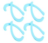 VERDANVERSE Crochets de Masque en Silicone Semi-Transparents Bleus, 4 Paires D’Accessoires pour Masque Anti-, Protection D’Oreilles Réglable et Légère, Fournitures pour Usage Extérieur