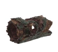 VERDANVERSE Décoration D'aquarium en Résine Imitation Bois Flotté Cachette pour Reptiles et Poissons, Surface Lisse, Design Naturel D'écorce pour Terrarium ou Aquarium