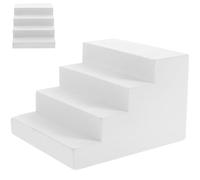 VERDANVERSE Échelle en Plâtre Miniature Blanche Objet Décoratif Géométrique Accessoire Photo Artistique pour Décoration Intérieure et Studio Photo