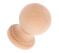 VERDANVERSE Embouts Décoratifs en Bois Massif Style Romain 8x6cm Fuseaux Sculptés Embouts Boule Bois Brut pour Pieds De Meubles Décoration Intérieure Classique