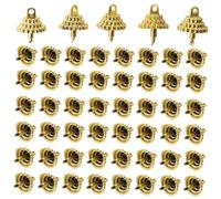 VERDANVERSE Embouts Dorés pour de Noël Capuchons DIY pour Boule de Sapin Accessoires Suspendus Décoration Festive Maison et Fête