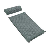 VERDANVERSE Ensemble 2 Coussins de Massage Gris en Tissu Coton Doux Tapis de Massage Acupression Lavable pour Détente Dos et Nuque Soulagement Tensions Musculaires et Relaxation Profonde