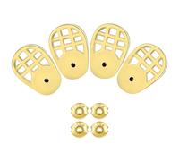 VERDANVERSE Ensemble De 4 support de boucle d'oreille Remplacement de la boucle d'oreille sans glissement Golden
