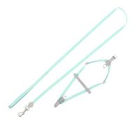 VERDANVERSE Ensemble Harnais Réglable et Laisse pour Chat en Nylon Doux, Taille S, Couleur Verte, Promenade Extérieure, Harnais Anti-Fugue, pour Chatons et Chats Domestiques