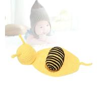 VERDANVERSE Ensemble Tricoté Main en Coton Bonnet et Tenue Escargot Unisexe Confortable pour Accessoires Photo Bébé et Séance Photo Naissance